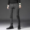 Men's Pants Autumn Winter New Thick Casual Pants Men Business Fashion Slim Stretch Black Blue Grey Brand Clothes Brushed Trousers Male 28-38 J231116