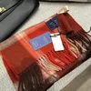 Scarves British Classic High Quality Australian Wool 100% Plaid Scarf Men Women Autumn Winter Warm Striped Shawl Wrap Cashmere Blankets 231117