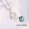 Collana intelligente S Sterling Sier, stile moda femminile di minoranza, catena per colletto, versione coreana, pendente a cuore rotante con tempo e spazio