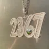 Bling Iced Out Custom Name Cz Baguette Letters Number