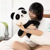 Kissen 110x28cm Niedlicher Panda Plüsch zum Schlafen und Beinstütze Weiches langes Schlafsofa Kuscheltier Mädchen