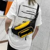 Midjeväskor väska damer Fanny Pack Packs fritid Canvas Bum Package Banana Messenger dragkedja Hip Hop Shoulder