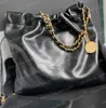 Borse a tracolla 22 Borsa di design in vera pelle Borse rosa Designers Larges Capacity Diamond Quilted Golden Metal Chain Totes Borse CC Bag Black