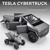Diecast Modellauto 1/24 Tesla Cybertruck Pickup Legierung Automodell Druckguss Metall Spielzeug Geländewagen Automodell Simulation Ton und Licht Kinder Geschenk 230417