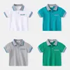 Polos Summer Children Polo Polo Cotton Accound Quity Toddler Teee Baby Tshirts Kids Children Cloths 230417