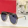 Funky Sunglasses Designers For Men's Vintage Pilot Sunglasses 8156 Женские солнцезащитные очки Fashion Designer Shades Luxury Golden Frame Солнцезащитные очки UV400 с коробкой