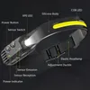 ヘッドランプLEDヘッドライトセンサーUSB充電キャンプ検索ビルトインバッテリー屋外作業ライト231117