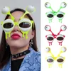 Lunettes de soleil drôles limace lunettes Kawaii 3 couleurs plage fête anniversaire décor Pographie décoration fournitures été thème lunettes