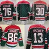 13 Nico Hischier Jersey 7 Dougie Hamilton 30 Martin Brodeur 76 PK Subban 86 Jack Hughes 18 Dawson Mercer hockey''nHl'' Jerseys Reverse Retro Verde