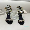 Designer Sandal Heel Sapatos Sapatos Quadrados Diamante Crystal Slides Super Hight Heled 9,5 cm Tamanho de couro 34-43