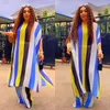 Etnische kleding 2 -delige outifts Afrikaanse vrouwen sets Fashion Chiffon Gedrukt Losse gewaad Lange broek Pak