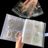 Smyckeslådor Anti Oxidation Storage Albums Desktop Drawer Organizer Boxestransparent Necklace Armband Ring Book Holder Bag 231117