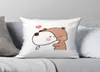 Pillow Case Bubu Dudu Square Pillowcase Polyester Linen Creative Zip Decorative Bed Cushion Cover Car Chair Sofa Decor CasePillow1021712