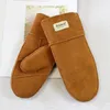 Gants à cinq doigts en peau de mouton, mitaines en cuir pour femmes, couleur laine, chaleur d'hiver, épaississement, extérieur, résistant au froid, gants coupe-vent pour étudiants 231117