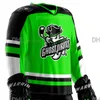 Savannah Golden Ghosts Jersey Brent Pedersen Matthew Boudens Vincent Marleau Jimmy Poreda Darian Skeoch Peter Tischke Savannah Ghost Pirates Custom Hockey Jersey