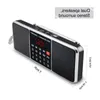 Livraison gratuite Radio numérique portable AM FM Haut-parleur Bluetooth Stéréo Lecteur MP3 Carte TF / SD Lecteur USB Appel mains libres Haut-parleurs d'affichage LED Upgbs