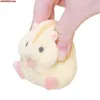 Stuffed Plush Animals 1pc Capsule toys kawaii fatty milky hamster flocking plush dolls gashapon toys for kids gift