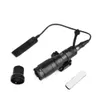 Airsoft Tactical SF M300 Mini Scout Light 250Lumen Tactical ficklampa med fjärrbrytare svansmontering för 20 mm vävtåg8898263