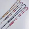 Pendant Necklaces Fashion Women Men Bead Healing Hematite Cross Necklace 8MM Tiger Eyes Natural Handmade Stone Jewellry