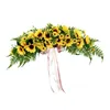 Fleurs décoratives à la main artificielle Swag guirlande florale arc couronne pièce maîtresse pour porte d'entrée jardin mur fête ornements