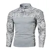 Pulls pour hommes Hommes Tactique Combat Chandails Hommes Militaire Uniforme Camouflage Fermetures À Glissière Sweatsuits US Army Vêtements Camo Chemise À Manches Longues 231116