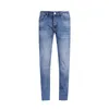 Jeans masculino primavera verão jeans fino magro fit
