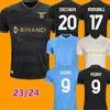 23 24 24 Koszulki piłkarskie Lazio SergeJ 2023 2024 LAZ rocznica koszulka piłkarska 10th Pedro Luis Alberto Immobile Men Kids Maglia da Calcio Fan Wersja Alberto