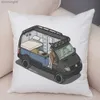 Kussen/Decoratieve 45x45 cm Cartoon Camper Case Decor Leven Reizen Auto Kussenhoes Voor Sofa Thuis kinderkamer case