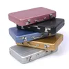 Smyckeslådor Aluminium Storage Box Business ID Kreditkort Holder Mini Suitcase Bank Case Organizer Rectangle 231117