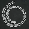Miami 16mm Big Box Clasp Cuban Link Chain 2 Colors Iced Out Baguette Zircon Necklace Mens Hip Hop Jewelry H jllYbv2457