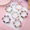Luxe natuurlijke grindsteen kralen strengen bracelet Boheemse stijl shell-pearl sieraden
