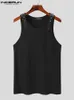 Mężczyzny T -Tank Tops Interun 2023 Koreański w stylu skórzany ramię Moda Casual Male Solid All Match Kameny S 5xl 230417