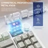 Teclados K86 Teclado mecânico sem fio Swappable Bluetooth 2.4G com tela de exibição e botão rotativo de volume para jogos funcionam 231117