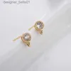 Boucles d'oreilles à tige en zircone cubique, couleur or 14 carats, en laiton plaqué avec Zircon, fabrication de bijoux artisanaux, résultats de boucles d'oreilles DIY pour femmesL231117