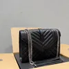 kvinnor handväska kuvert medium kedja väska läder axelväska designer crossbody väska handväska plånbok
