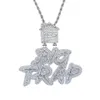 Iced out Letter Big Trap met huis hanger pave volledige kubieke zirkoon fit Cubaanse ketting hiphop ketting sieraden hele202t