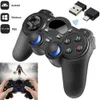 Nowy bezprzewodowy gamePad 2.4 g gier antypoślizgowy joystick z konwerterem OTG Dwa tryb zdalnego sterowania uchwytem dla tabletu PC Smart TV Box