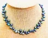 Ketten Großhandel ca. 15 "7x10mm natürliche schwarze einzigartige Perle unfertige Halskette DIY Schmuck Einzelstrang Frauen Perlen