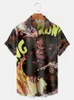 Мужские повседневные рубашки y2k roupas ingraado para homens camisas havaiano harajuku 3d Impresso негабаритный настоящий импорт -импорт Camisa floral Masculina Social J230417