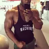 Men's Tank Tops Mens gyms stringer tank top fitness vest canotta bodybuilding clothing muscle tanks singlet cotton workout Sleeveless shirt T230417