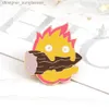 Pins Brooches Fire Demon Calcifer Enamel Pins Cute Magic Fire Elf Firewood Anime Brooches Badges Shirt Lel Pin Jewelry Gift For Friends KidsL231117