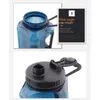 Vattenflaska 2.4L stor vattenflaska Blue Sports Kettle med handtag Protoble Leakproof Straight Drinking Cup Outdoor Fitness Jug BPA GRATIS P230324