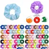 Accesorios para el cabello 66 colores Mujeres Banda de satén Scrunchies Círculo Chicas Titular de cola de caballo Anillo de lazo Elástico Elástico Cuerda Gota Entrega Produ DH07L