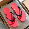 Red Flip Flops Slipper Summer Sandália Slide Sandale Ao Ar Livre Sliders Anti Slip Designer Mule Borracha Flat Womens Mens Rebite Casual Black White Beach Travel Shoe Bottom