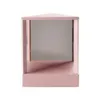 Kompakta speglar 2Colors icke-vänd kosmetiska stativspegel för verklig reflektion Vanity Makeup H7H3 231116