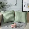 Cushion/Decorative Throw Covers Soft Cozy case Faux Fur Cushion Cover for Couch Sofa Bed Chair Home Decor Green