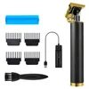 Hair Clippers T Blade Trimmer Kit For Men Home USB Rechargeable With Antiskid Handle Cutting237Q