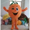 Simulation Cute Orange Mascot Costume Carnival Unisex Outfit Adults Size Christmas Birthday Party Outdoor Festival Dress Up Promotional Props