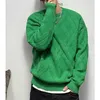 Designer kurtka bottegassvenetas czyszczenie 7a Dongchao zielone smażone ciasto skręt zagęszony sweter dla mężczyzn kobiety luźne luźne sweter