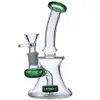 Narghilè Bong in vetro Dab pipa ad acqua Narghilè riciclatore dab rig tubo bruciatore a nafta Piattaforme petrolifere con banger da 14 mm